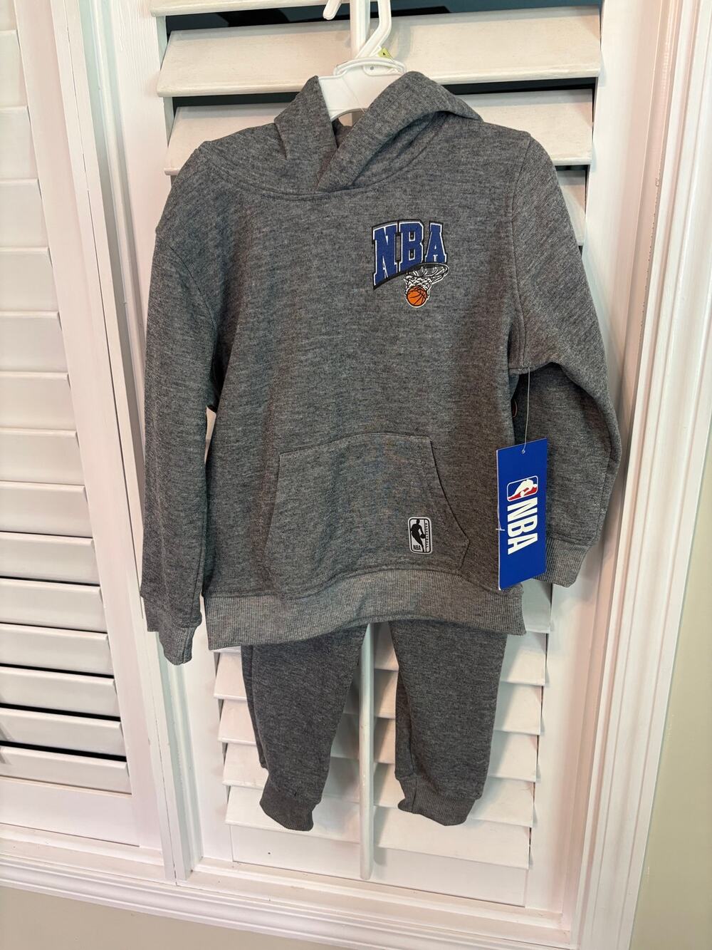 NBA Gray Hoodie Outfit Size 4T